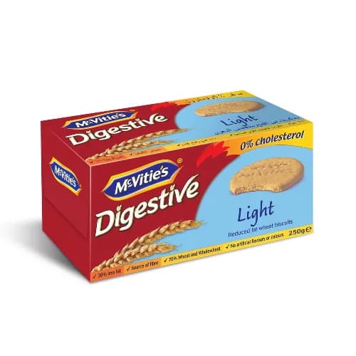 Mcvities Digestive Light Biscuits 250Gm