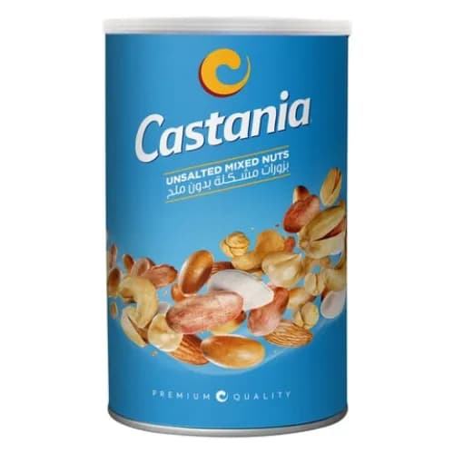 Castania Unsalted Mixed Nuts Can 450Gm