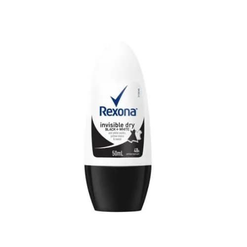 Rexona Invisible Dry Black+White Roll On 50 Ml