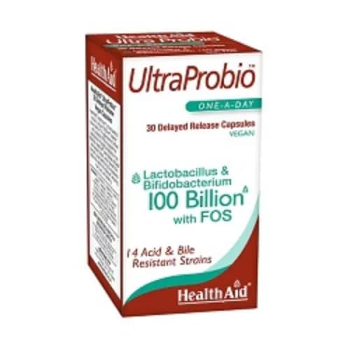 Health Aid Ultra Probio 100 Billion With Fos Delayed Release Capsules 30'S