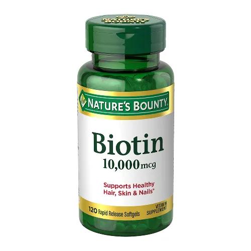 Nature's Bounty Biotin 10000 mcg 120 Softgels