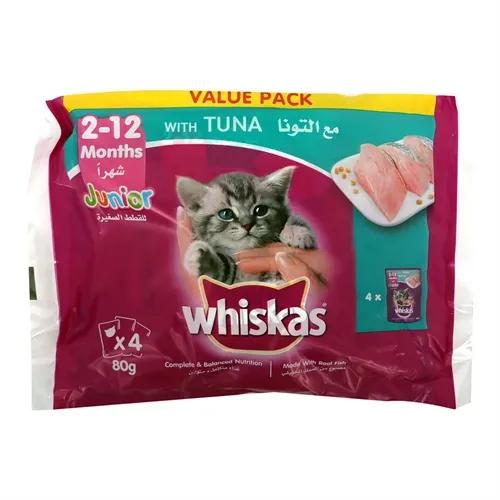 Whks Kitten Tuna Pouch 4X80G