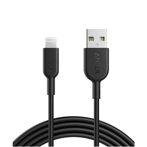 Anker Powerline II With Lightning Connector 6ft Cable C89 Black - A8433h12