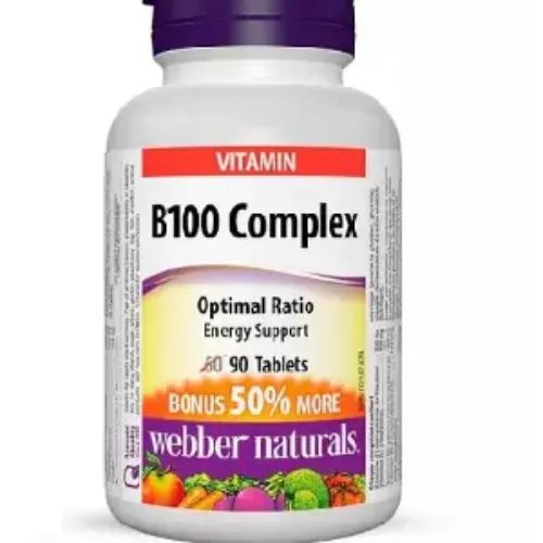 Webber Naturals B 100 Complex 90 Tablets