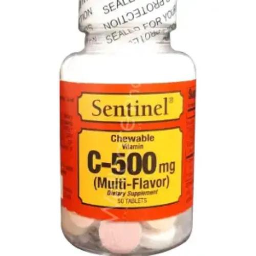 Sentinel Multi Flavor Vitamin C Chewable 50 Tab