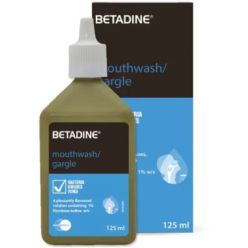 Betadine Mouthwash Gargle 125Ml