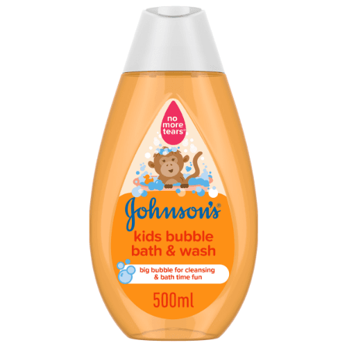 Johnson's Kids Bubble Bath And Wash With Big Bubbles For Cleansing And Bath Time Fun 500 ML