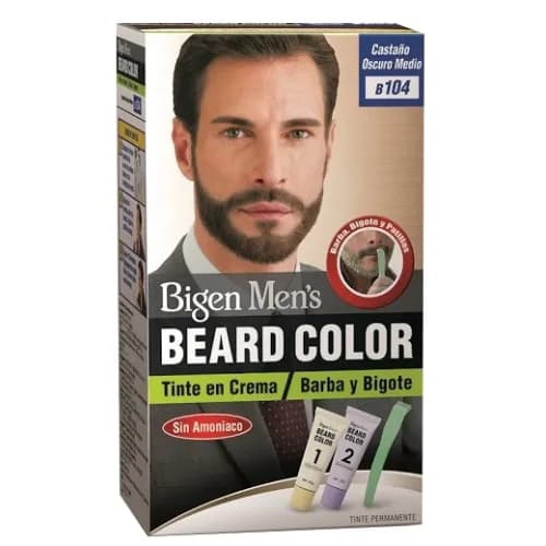 Bigen Mens Beard Color B104 Natural Brown