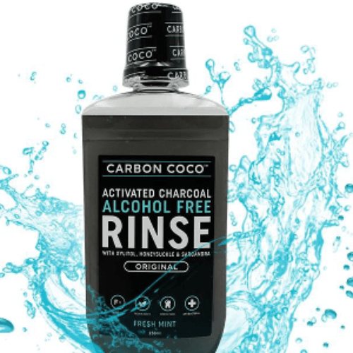 Carbon Coco Activated Charcoal Alcohol Free Rinse Original Fresh Mint 250 Ml