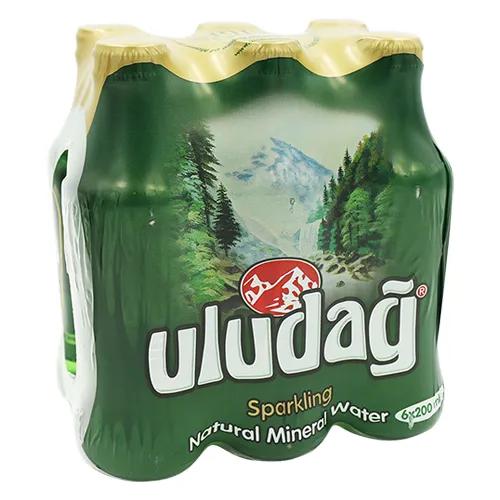 Uludag Mineral Water Sparkling 200 ML X 6