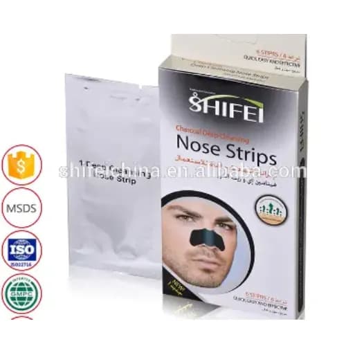 Shifei Deep Cleansing Nose Strips Charcoal 6 Strips