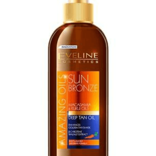 Eveline Cosmetics Amazing Oils Sun Bronze Macadamia And Kukui Oils Deep Tan Oil 150 Ml