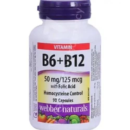 Webber Naturals B6 B12 90 Capsules