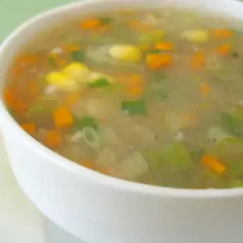 Sweet corn vegetable soup