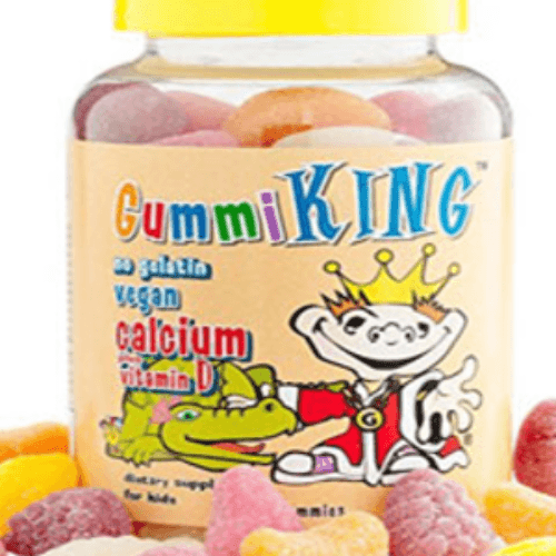 GummiKing No Gelatin Vegan Calcium Plus Vitamin D 60 Gummies