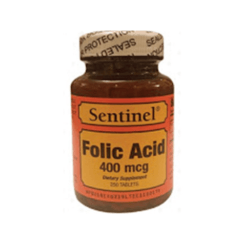 Sentinel Folic Acid 400Mcg 250Tabs