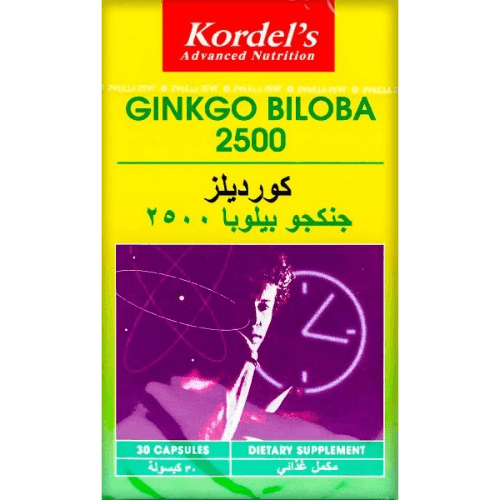 Kordel's Ginkgo Biloba 2500 30 Capsules