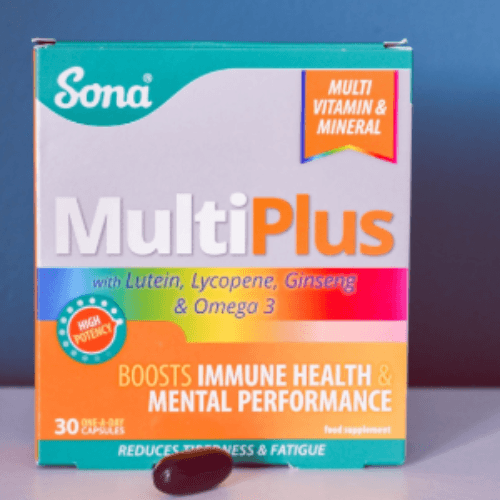 Sona Multiplus With Lutein, Lycopene, Ginseng And Omega 3 Cap 30