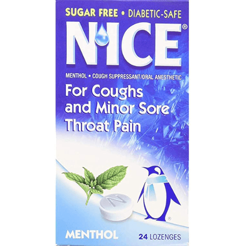 Nice Sugar Free Menthol Lozenges 24 Pieces