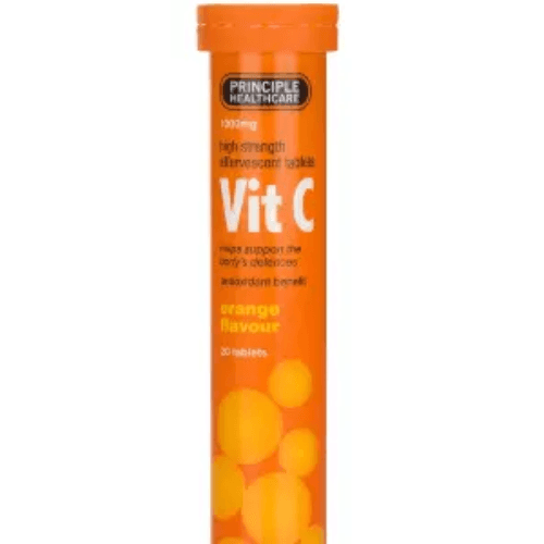 Vit C Effervescent Tablet Principle Healthcare