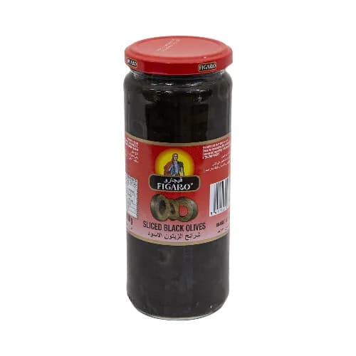 Figaro Sliced Black Olives 450Gm