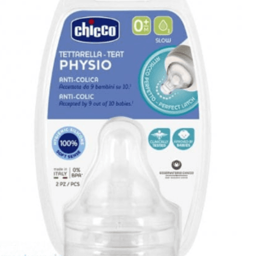 Chicco Physio Teats 0+ Slow