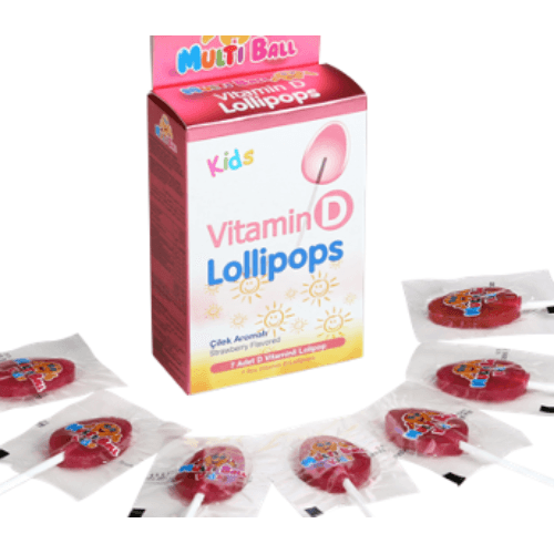 Multi Ball Vitamin D Lollipops 7 Pcs