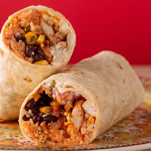 Spicy Shrimp Ole Ole Burrito