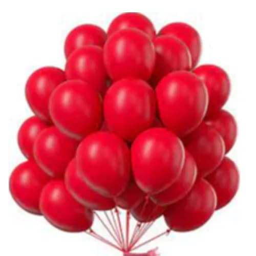 Globos Balloons Red 50Pcs