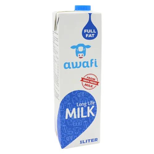 Awafi Ambienbt Full Fat UHT Milk 1 L