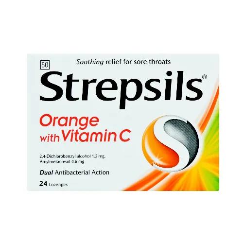 Strepsils Orange With Vit. C 24'S