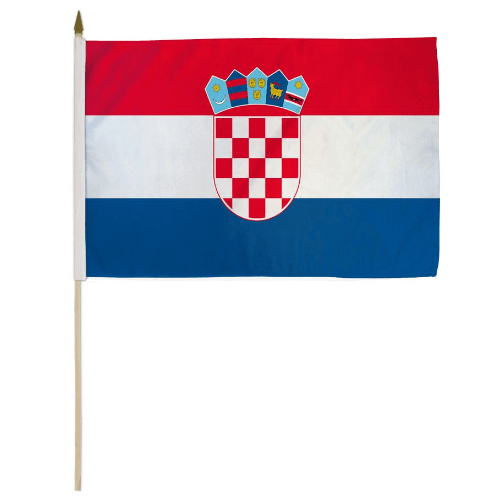 Fans Flag Croatia 22*15cm