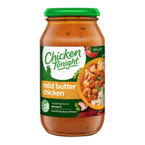 Chicken Tonight Cooking Sauce Mild Butter Chicken 495 Gm