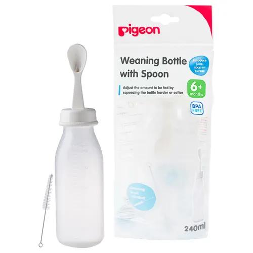 Pigeon Weaning Bottle W/ Spoon 240 Ml