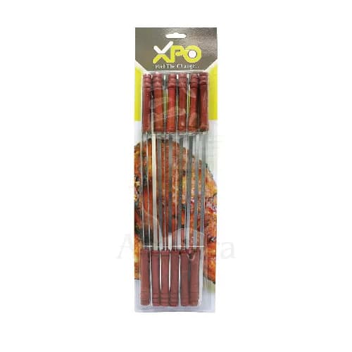 Xpo Bbq Skewer Wooden Handle