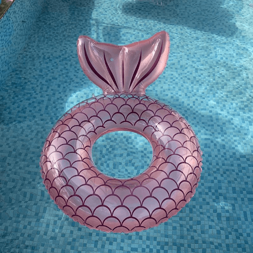 Cute mermaid swimming ring 90cm (Pink)