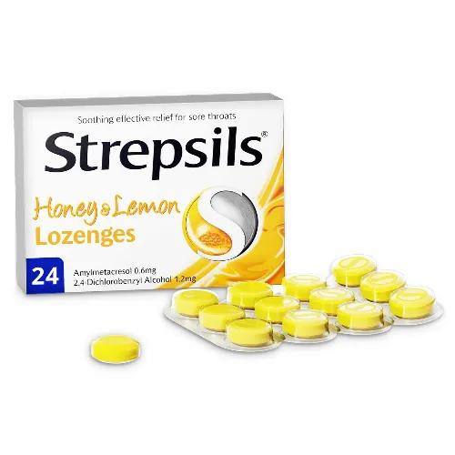 Strepsils Honey & Lemon 24'S Lozenges