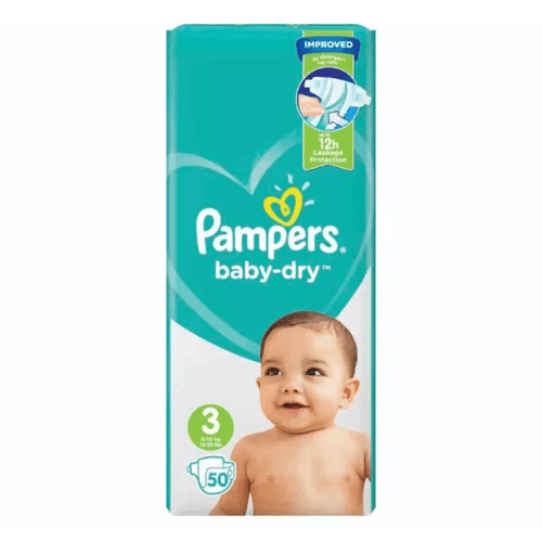 Pampers Baby-Dry (Size 3) 50 Diapers