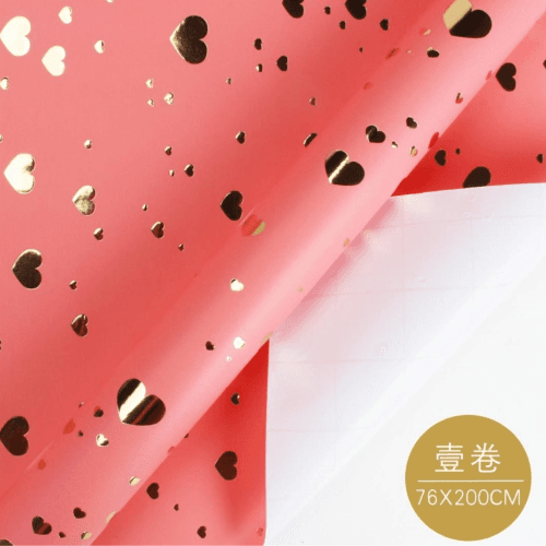 Gold Hearts In A Pink Wrapper