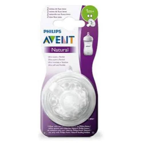 Avent Natural 2 Teats Flow (3) 1m+  X 2 (Scy963/02)