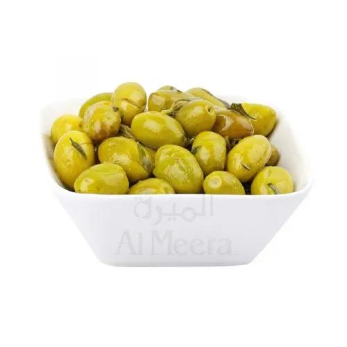 Olives Baladi With Oil  Green Jordan Approx 200G