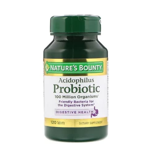 Natures Bounty Acidophilus Probiotic 100Million Tablets 120'S