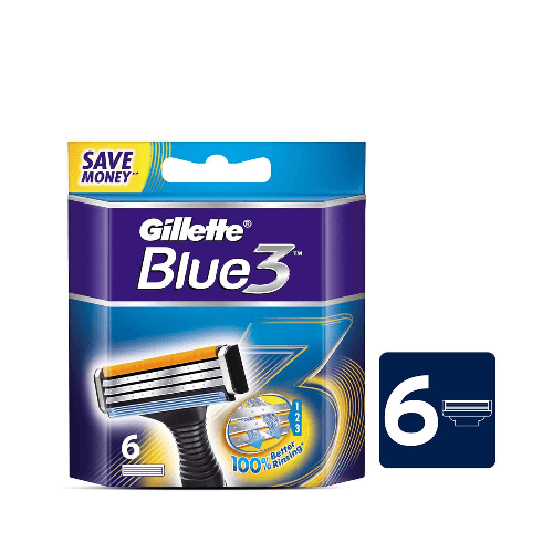 Gillette Blue 3 - 6 Cartridges