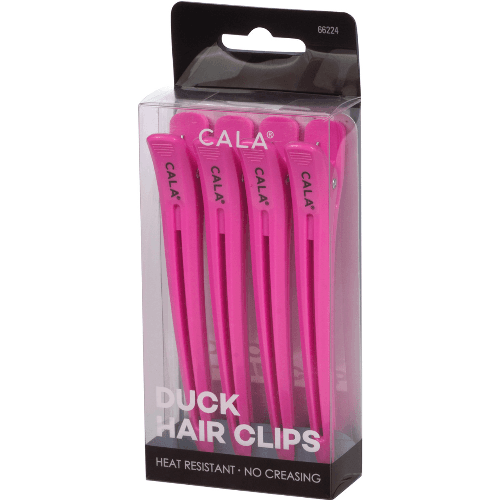 Cala Duck Hair Clip Hot Pink 4Pcs - 66224