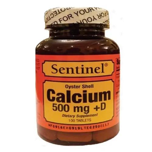 Sentinel Calcium 500Mg+Vit D 100S