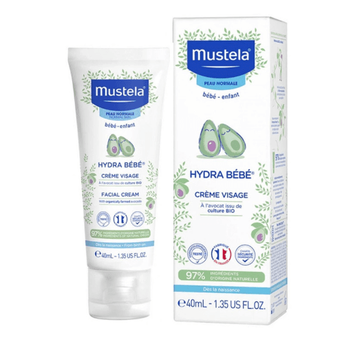Mustela 2-in-1 Hair & Body CMUSTELA HYDRA BEBE FACIAL CREAM 40MLleansing Gel 200ml