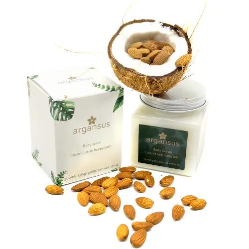 Argansus Coconut Milk Almond Body Scrub 300g