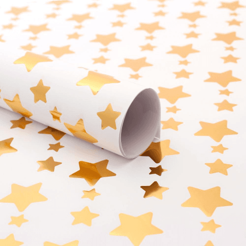 Golden Stars Gift Wrappers