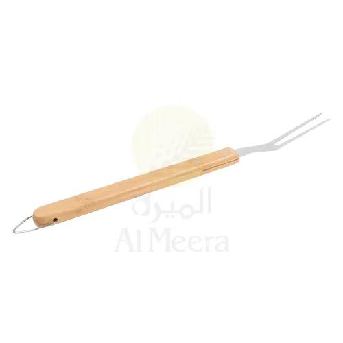 Desert Ranger Stainless Steel Fork 44Cm With Wooden Handle 450248