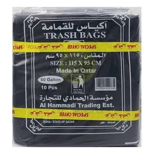 Hammadi Trash Bag 115X95Cm 60Gallon 10Pc X 3Packs